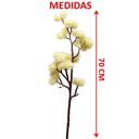Ver imagem 5 de Kit 4 Plantas Artificiais Mamona Ornamental Jardim de 70cm