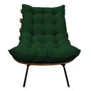 Ver imagem 6 de Kit 02 Poltronas e 02 Puffs Costela Base Fixa Suede - Doce Sonho Móveis - Verde