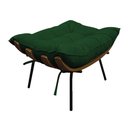 Ver imagem 3 de Kit 02 Poltronas e 02 Puffs Costela Base Fixa Suede - Doce Sonho Móveis - Verde