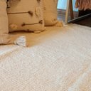 Ver imagem 2 de Tapete Artesanal Básico Sala Peludo Algodão Cru 1,50 X 2,00 sem Franja