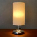 Ver imagem 1 de Abajur Luminaria de Mesa Redondo com Interruptor Ref 84 Decoração Casa Sala Quarto Escritório Moveis