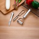 Ver imagem 4 de Jogo 3 Descascadores de Frutas e Legumes Inox Premium Inox