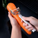 Ver imagem 2 de Jogo 3 Descascadores de Frutas e Legumes Inox Premium Inox