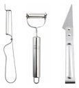 Ver imagem 1 de Jogo 3 Descascadores de Frutas e Legumes Inox Premium Inox