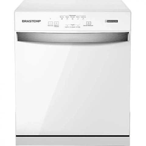Lava Louça Brastemp 8 Serviços 5 Programas de Lavagem Blf08bbbna Branco 127 V