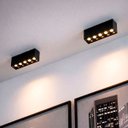 Ver imagem 3 de Mini Spot 5 Fachos Downlight Preto Led Sobrepor Sala Luz07