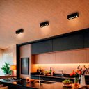 Ver imagem 2 de Mini Spot 5 Fachos Downlight Preto Led Sobrepor Sala Luz07