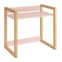 Ver imagem 1 de Mesa Escrivaninha Infantil Zoe Rosa Fosco - Moveisaqui
