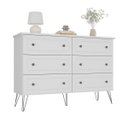 Ver imagem 2 de Cômoda para Quarto Fort em Mdf 136x95cm 6 Gavetas Branco 1220
