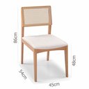 Ver imagem 5 de Kit com 2 Cadeiras de Jantar Akemi Tela Sextavada Fio Bronze - 2268
