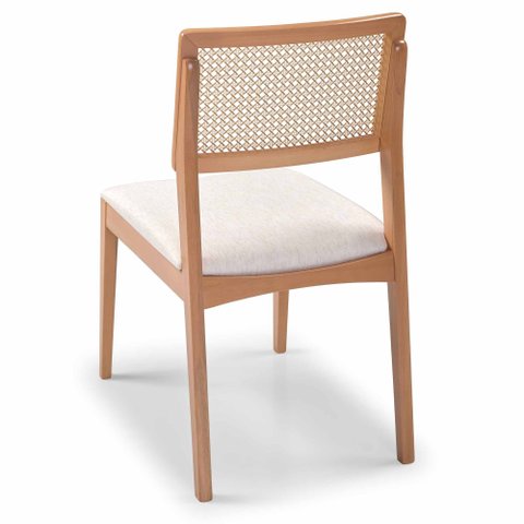 Kit com 2 Cadeiras de Jantar Akemi Tela Sextavada Fio Bronze - 2268