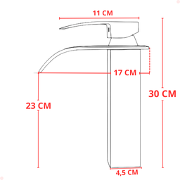 Kit Torneira para Banheiro Monocomando Cascata Alta Dourada com Válvula Ralo Click-up Luxo Dourada - 2