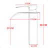 Kit Torneira para Banheiro Monocomando Cascata Alta Dourada com Válvula Ralo Click-up Luxo Dourada - 2
