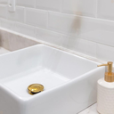 Ver mais imagens de Kit Torneira para Banheiro Monocomando Cascata Alta Dourada com Válvula Ralo Click-up Luxo Dourada