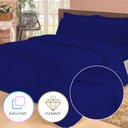 Ver imagem 2 de Jogo de Cama Casal com Edredom Lençol Fronha Função Cobre Leito e Cobertor