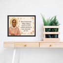 Ver imagem 1 de Quadro Horizontal Beata Nhá Chica 33x24cm - com Vidro:moldura Preta