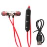 Fone de Ouvido In-Ear Magnético Bluetooth Microfone Estéreo Musica Chamadas sem Fio Intra - Vermelho - 5