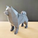 Ver imagem 1 de Chow-chow Decorativo - Estatueta 15cm De Altura - Toque 3d:Cinza