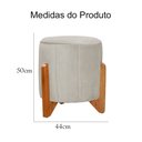 Ver imagem 5 de Poltrona Balanço c/ Puff Melinda Suede Bege