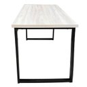 Ver imagem 3 de Mesa Escrivaninha Office Tampo Grosso Industrial 1,20m Amantea/preto Realme