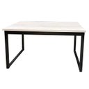 Ver imagem 1 de Mesa Escrivaninha Office Tampo Grosso Industrial 1,20m Amantea/preto Realme
