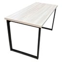 Ver imagem 2 de Mesa Escrivaninha Office Tampo Grosso Industrial 1,20m Amantea/preto Realme