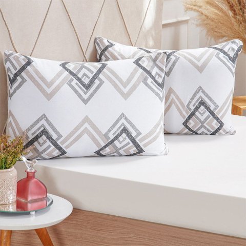 Jogo de Cama Casal Dreams Malha 100% Algodão 138x188x30cm Bege