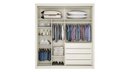 Ver imagem 4 de Guarda Roupa Solteiro 2 Portas 4 Gavetas - Zurique-off White - Móveis Europa