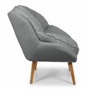 Ver imagem 4 de Poltrona Decorativa Marcela Boucle Grafite Dal Poz Estofados