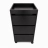 Carrinho Auxiliar Gaveteiro Profissional  Madeira MDF com 3 Gaveteiro - Preto - 1