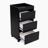 Carrinho Auxiliar Gaveteiro Profissional  Madeira MDF com 3 Gaveteiro - Preto - 2