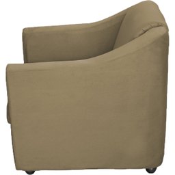 Kit 4 Poltronas Decorativas para Sala de Espera Recepção Escritório Consultório Suede - 4