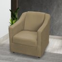 Ver imagem 2 de Kit 4 Poltronas Decorativas para Sala de Espera Recepção Escritório Consultório Suede