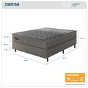 Ver imagem 3 de Cama Box + Colchão Casal Pergamino Molas Ensacadas 138x188x67cm