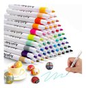 Ver imagem 4 de Super Kit Estojo Canetinhas Profissional Ponta 60 Cores Permanente Ponta 1°linha Touch Acrilic Maker