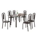 Ver imagem 2 de Conjunto para Sala de Jantar com 6 Cadeiras Lívia Preto