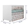Berço Americano Com Colchão Gabi Branco Carolina Baby - 2