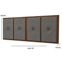 Ver imagem 2 de Painel Cabeceira Box Casal 1,40 Duda Madeira Suede Cinza - Comprar Moveis em Casa