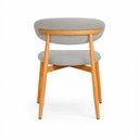 Ver imagem 5 de Kit 2 Cadeiras Decorativas Sala de Jantar Luxo Mavie Linho Cinza - Mozzelar
