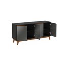 Ver mais imagens de Aparador Kappesberg 4 Portas Preto Fosco/chumbo 156cm