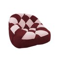 Ver imagem 2 de Kit 02 Poltrona Paloma Escritório Sala Pé Plástico Suede Vinho e Suede Rosa Bebê - Dominic Decor