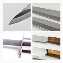 Kit de Facas com Chaira de Inox Resistente - 4