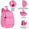 Mochila Escolar de Rodinhas Rebecca Bonbon Rb24673 Rosa - 3