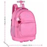 Mochila Escolar de Rodinhas Rebecca Bonbon Rb24673 Rosa - 2