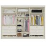Guarda Roupa 6 Portas 4 Portas Ripadas Potente com Espelho 100% Mdf Off White - Móveis Europa - 3