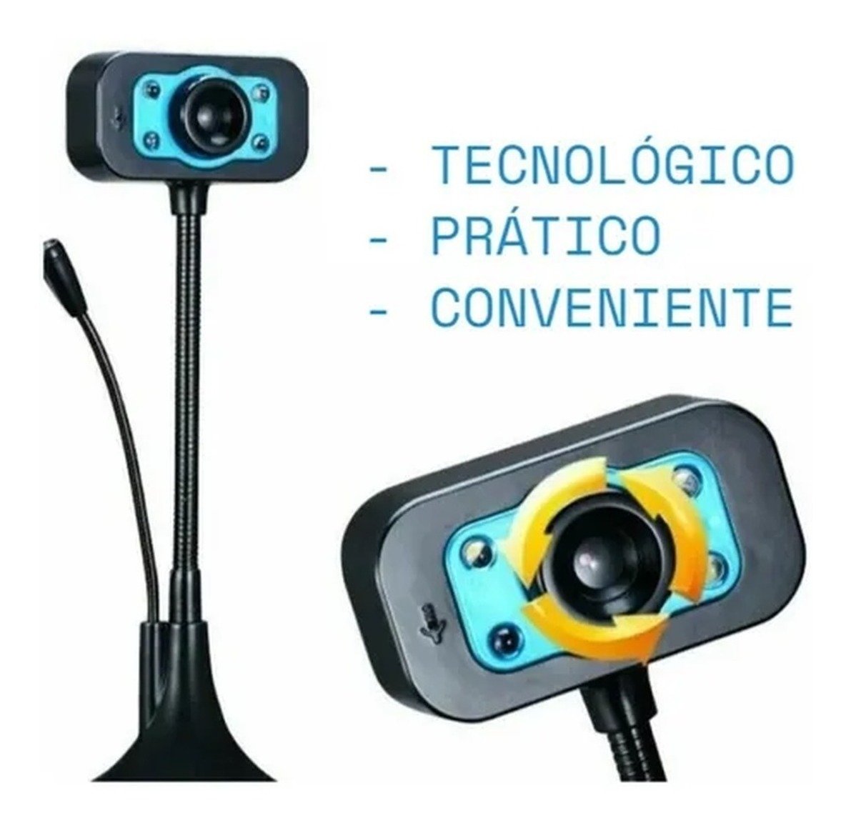 Webcam Com Microfone Tomate - Mt-1085 - 4