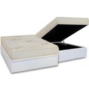Ver imagem 1 de Conjunto Box Baú Casal: Colchão Espuma Luckspuma D45 Gran Luck + Base Crc Courano White(138x188)