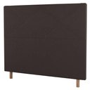 Ver imagem 1 de Cabeceira Cama Box Solteiro Cairo 90cm Veludo Marrom
