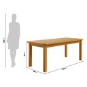 Ver imagem 2 de Mesa de Madeira Maciça Mel 200x88 para Cozinha Sala Jantar Sfa