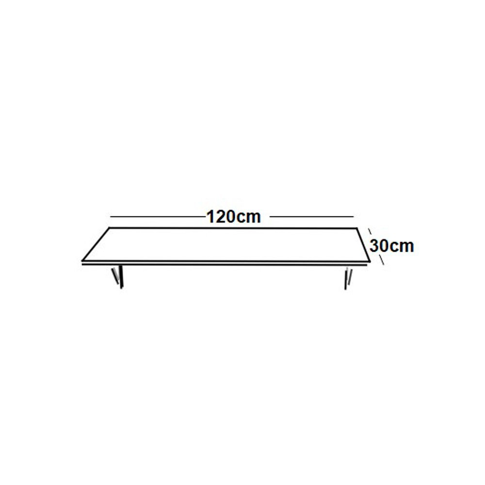 Mesa Suspensa Dobravel 120x30cm:legno Salinas - 2